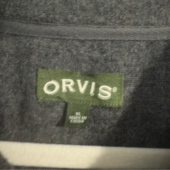 Orvis Outdoor Wool Knit Sweater Men's Size XL‎ Gray Full Zip Cardigan Top - Picture 3 of 7